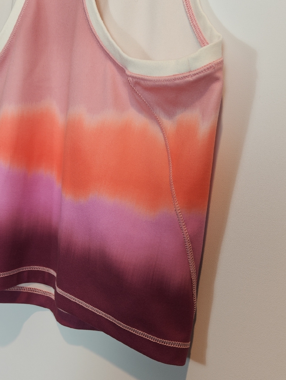 ATHLETA Shanti Printed Crop Tank in Sea Spray Vintage Plum Size XS - Picture 12 of 16